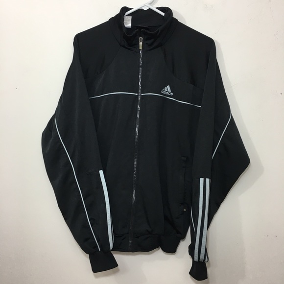 adidas men's polyester track jacket